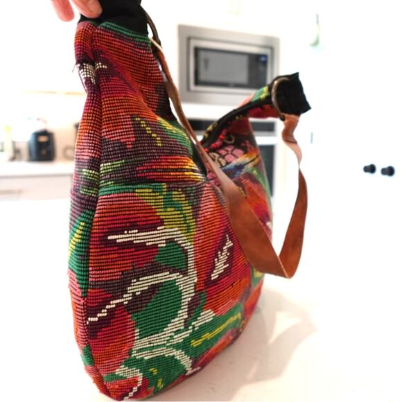 Altiplano Chichi Guatemalan Poppy Tapestry bag NWT Beautiful Fall Colors - Picture 3 of 10